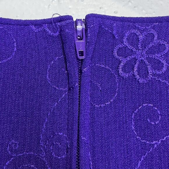 Vintage Sag Harbor Floral Embroidered Babydoll Maxi Dress Size 8 Fairy Boho NEW - Picture 5 of 8